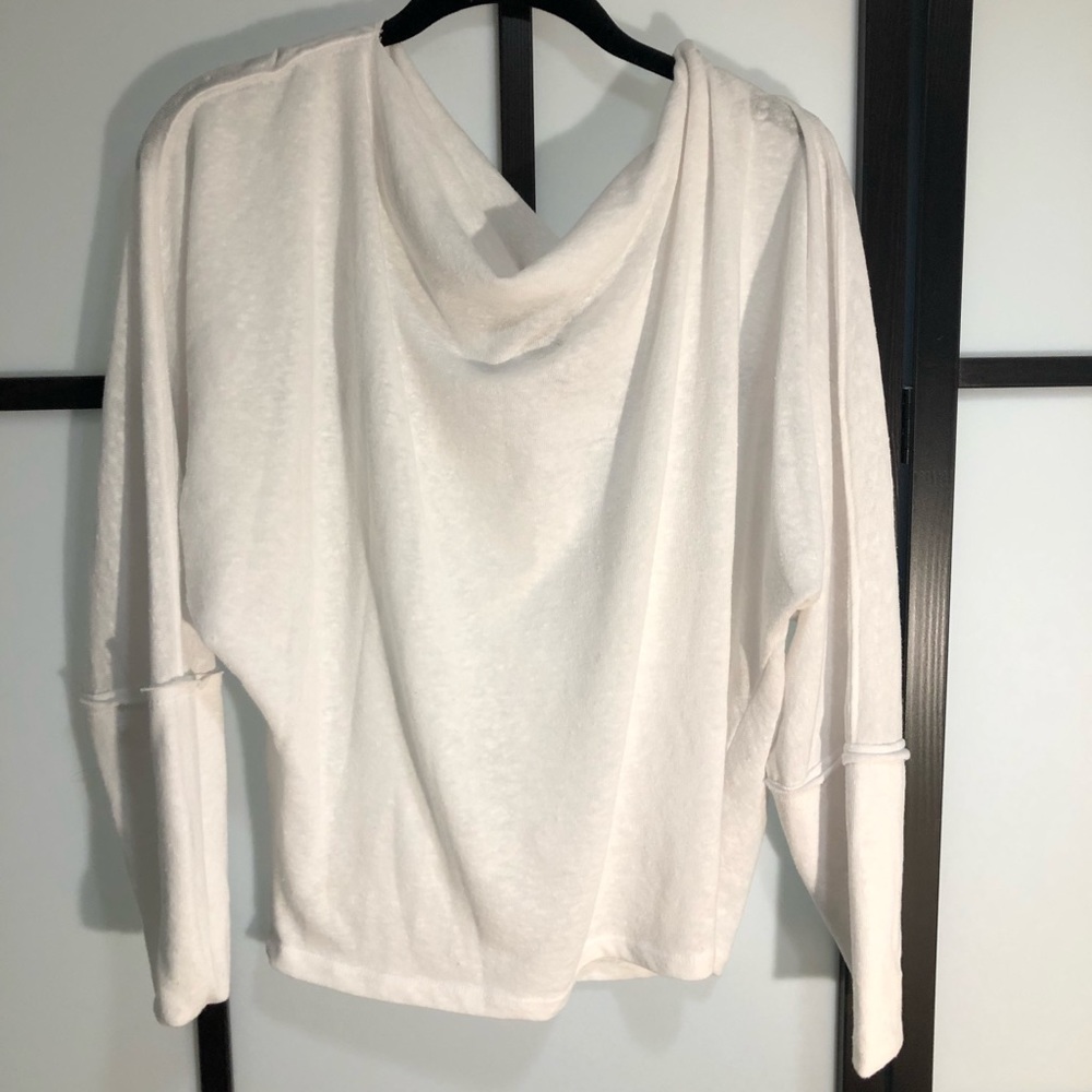 We the free white slouchy shirt size medium